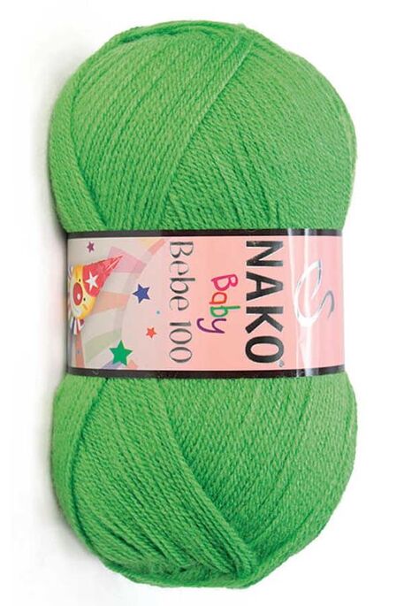 Nako Yarn - NAKO BEBE 100 KNİTTİNG YARN 3421 Green