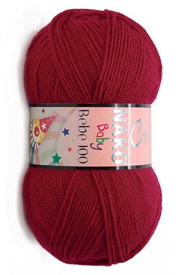 Nako Yarn - NAKO BEBE 100 KNİTTİNG YARN 3641 Carmen Red