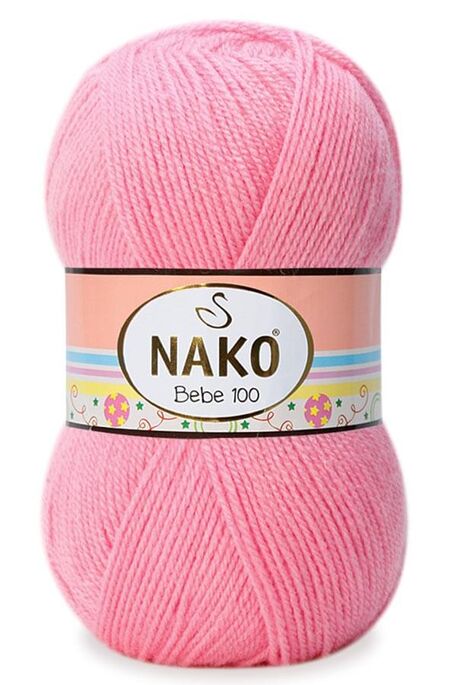 Nako Yarn - NAKO BEBE 100 KNİTTİNG YARN 4430 Peach Flower