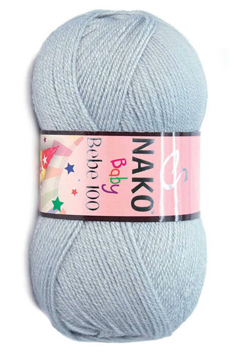 Nako Yarn - NAKO BEBE 100 KNİTTİNG YARN 4895 Travertine Grey