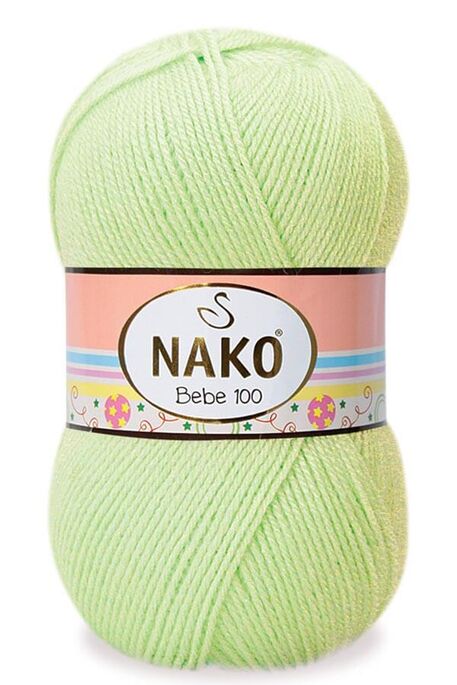 Nako Yarn - NAKO BEBE 100 KNİTTİNG YARN 5819 Sprout Green