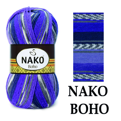 Nako Yarn - NAKO BOHO COLOR 81259