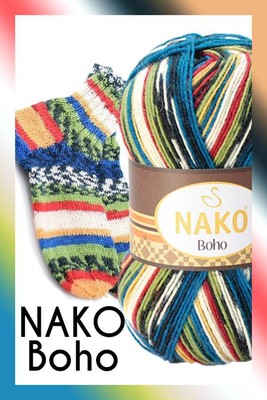 Nako Yarn - NAKO BOHO COLOR 81266