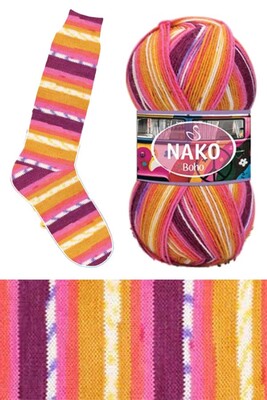 Nako Yarn - NAKO BOHO CONCEPT Sock Yarn 82259 Camper Dreamın