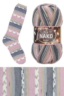 Nako Yarn - NAKO BOHO CONCEPT Sock Yarn 82265 Romance