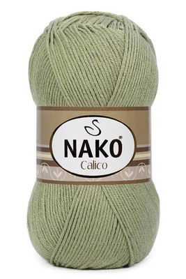 Nako Yarn - NAKO CALİCO KNİTTİNG YARN 11923 Oil Green