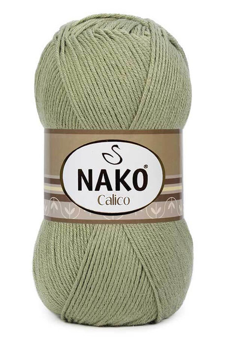 Nako Yarn - NAKO CALİCO KNİTTİNG YARN 11923 Oil Green