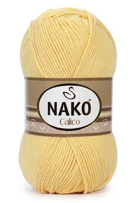 Nako Yarn - NAKO CALİCO KNİTTİNG YARN 4492 Light Yellow