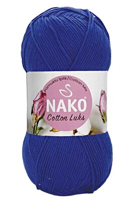 Nako Yarn - NAKO COTTON LÜKS 97561 Saks Mavi