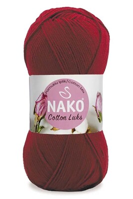 Nako Yarn - NAKO COTTON LÜKS 97575 Vişne