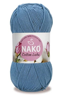 Nako Yarn - NAKO COTTON LÜKS 97587 Mavi