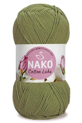 Nako Yarn - NAKO COTTON LÜKS 97588 Kına Yeşil