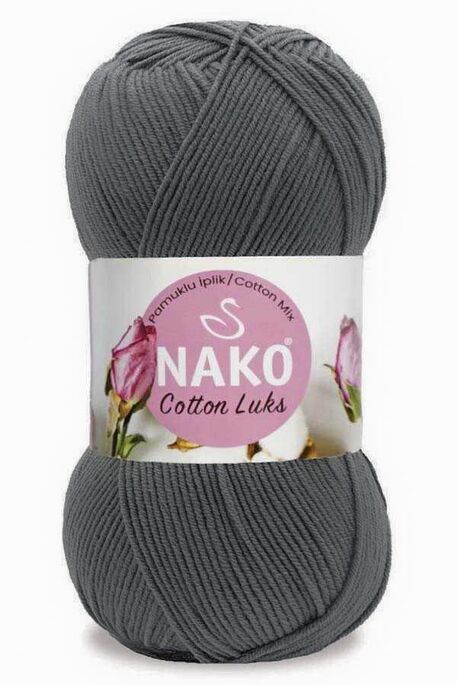 Nako Yarn - NAKO COTTON LÜKS 97599 Füme