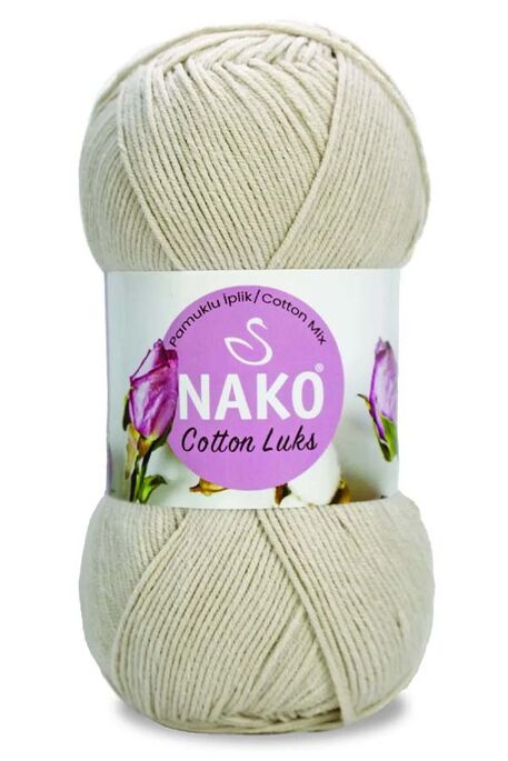 Nako Yarn - NAKO COTTON LÜKS YARN 97544 Beige