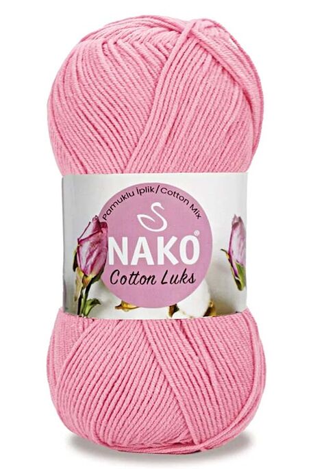 Nako Yarn - NAKO COTTON LÜKS YARN 97549 Pink