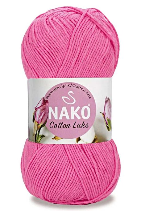 Nako Yarn - NAKO COTTON LÜKS YARN 97550 Fuchsia