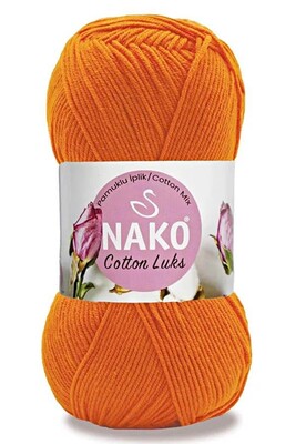 Nako Yarn - NAKO COTTON LÜKS YARN 97552 Orange