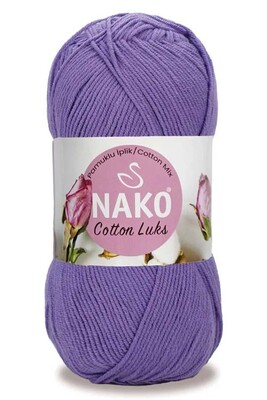 Nako Yarn - NAKO COTTON LÜKS YARN 97558 Violet