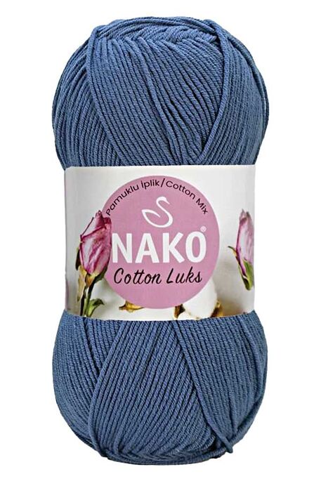 Nako Yarn - NAKO COTTON LÜKS YARN 97563 Denim