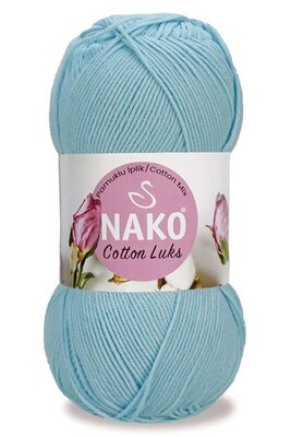 Nako Yarn - NAKO COTTON LÜKS YARN 97564 Ice Blue