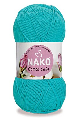 Nako Yarn - NAKO COTTON LÜKS YARN 97577 Turquoise