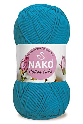 Nako Yarn - NAKO COTTON LÜKS YARN 97581 Dark Turquoise