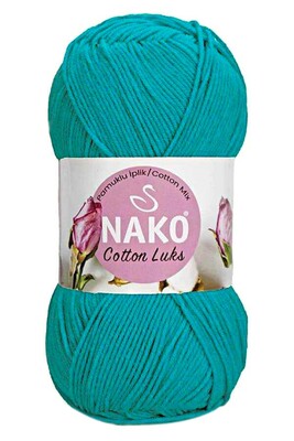 Nako Yarn - NAKO COTTON LÜKS YARN 97581 Dark Turquoise