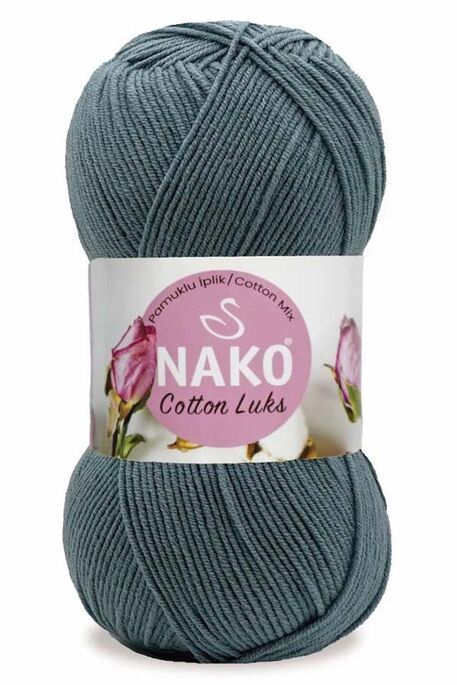 Nako Yarn - NAKO COTTON LÜKS YARN 97586 Blue