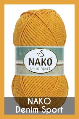 NAKO DENİM SPORT YARN 1380 Oxide Yellow - Thumbnail