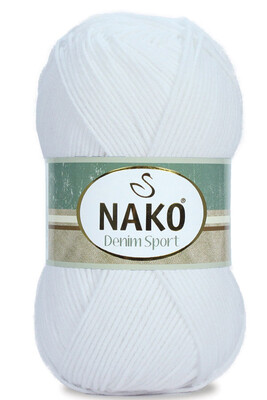 Nako Yarn - NAKO DENİM SPORT YARN 208 White