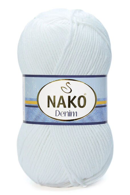 Nako Yarn - NAKO DENİM YARN 208 White