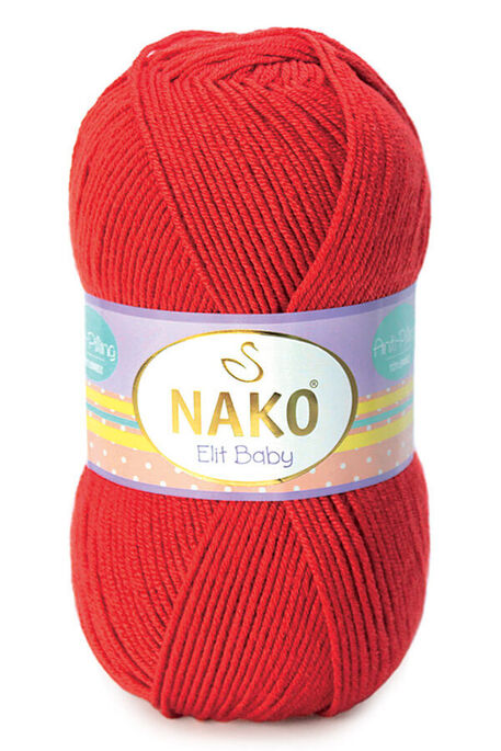 Nako Yarn - NAKO ELİT BABY KNİTTİNG YARN 207 Flame Red