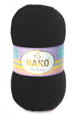 Nako Yarn - NAKO ELİT BABY KNİTTİNG YARN 217 Black