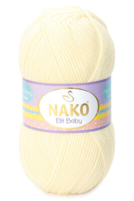 NAKO ELİT BABY KNİTTİNG YARN 2378 Vanilla - Thumbnail