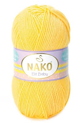 Nako Yarn - NAKO ELİT BABY KNİTTİNG YARN 2857 Yellow