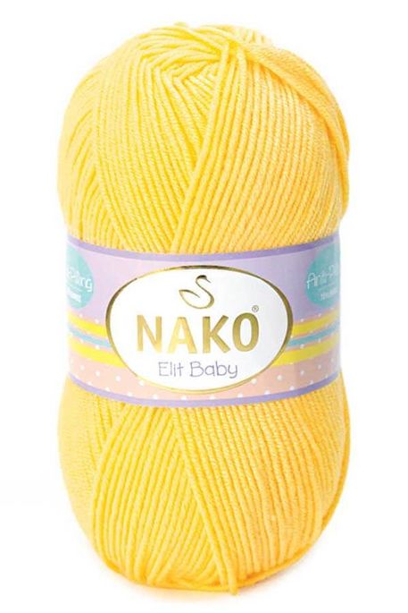 Nako Yarn - NAKO ELİT BABY KNİTTİNG YARN 2857 Yellow