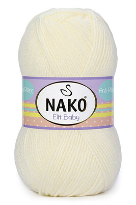 Nako Yarn - NAKO ELİT BABY KNİTTİNG YARN 300 Ecru