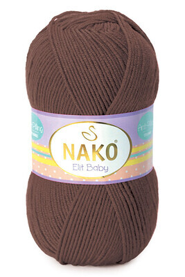 NAKO ELİT BABY KNİTTİNG YARN 4367 Reddish Brown - Thumbnail