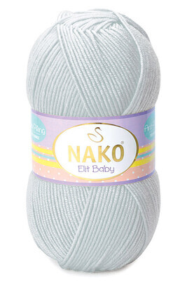 NAKO ELİT BABY KNİTTİNG YARN 4672 Light Gray - Thumbnail