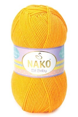 NAKO ELİT BABY KNİTTİNG YARN 4674 Orange Flower - Thumbnail