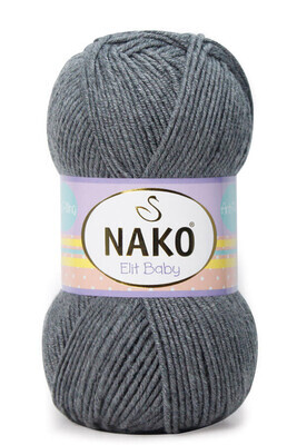 NAKO ELİT BABY KNİTTİNG YARN 790 Charcoal Marl - Thumbnail