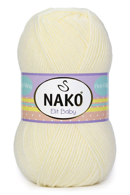 Nako Yarn - NAKO ELİT BABY KNİTTİNG YARN 99064 Ecru