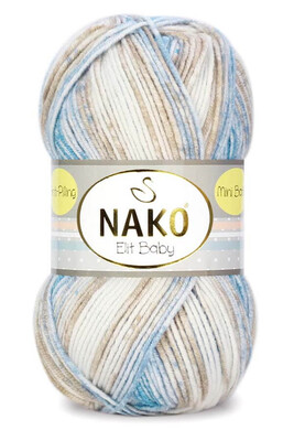 Nako Yarn - NAKO ELİT BABY MİNİ BATİK KNİTTİNG YARN 32421