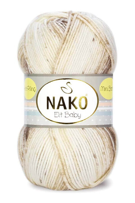 Nako Yarn - NAKO ELİT BABY MİNİ BATİK KNİTTİNG YARN 32426