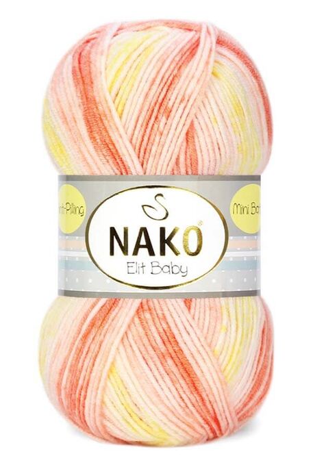 Nako Yarn - NAKO ELİT BABY MİNİ BATİK KNİTTİNG YARN 32430