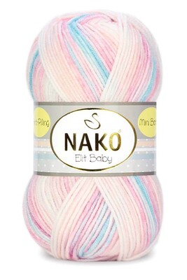 Nako Yarn - NAKO ELİT BABY MİNİ BATİK KNİTTİNG YARN 32431