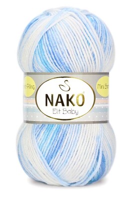 Nako Yarn - NAKO ELİT BABY MİNİ BATİK KNİTTİNG YARN 32459