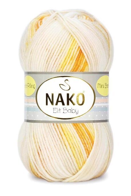 Nako Yarn - NAKO ELİT BABY MİNİ BATİK KNİTTİNG YARN 32462