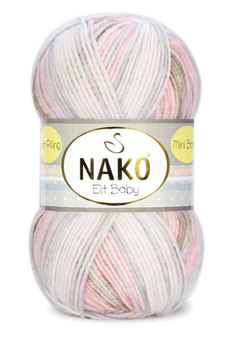 Nako Yarn - NAKO ELİT BABY MİNİ BATİK KNİTTİNG YARN 32463