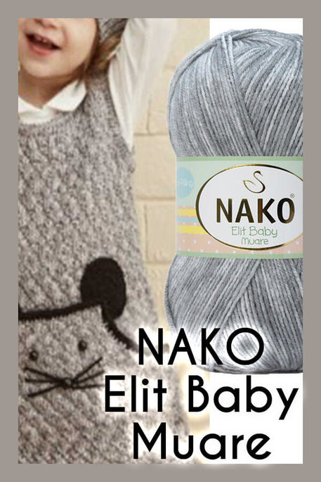 Nako Yarn - NAKO ELİT BABY MUARE COLOR 31701